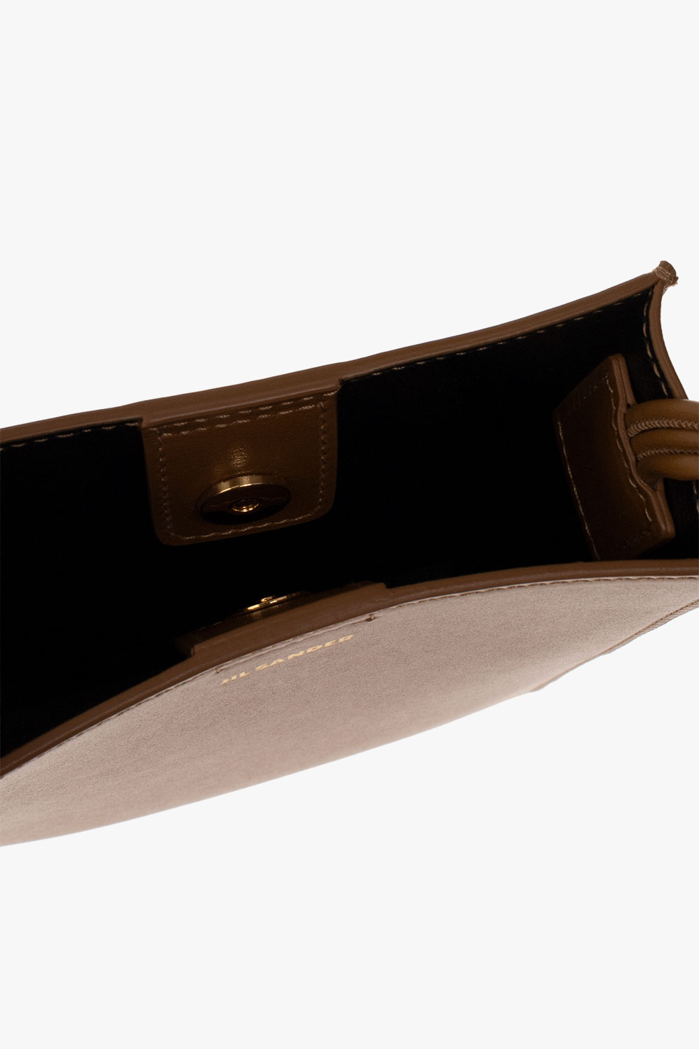 Brown 'Tangle Small' shoulder bag JIL SANDER